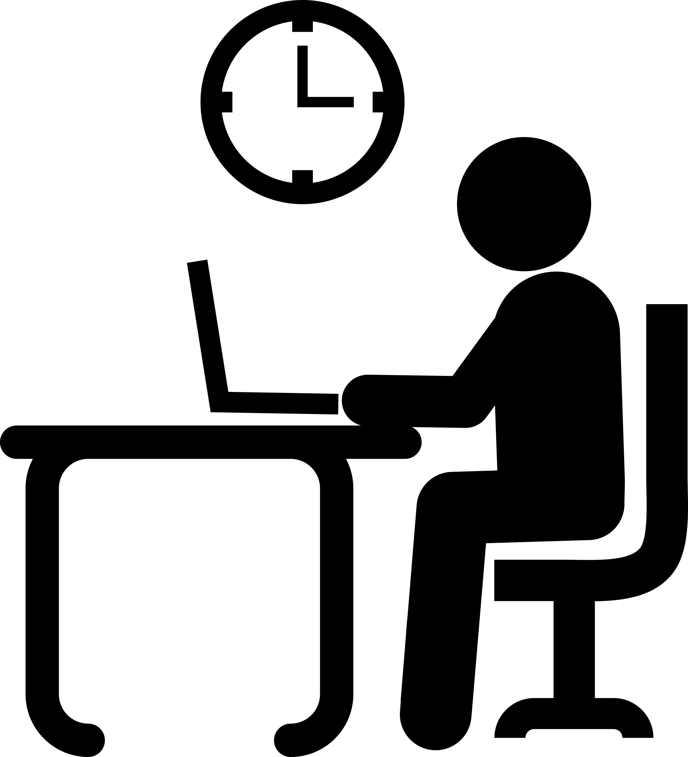 Man Studying With A Laptop Line Art Svg Vector Free Vectors
